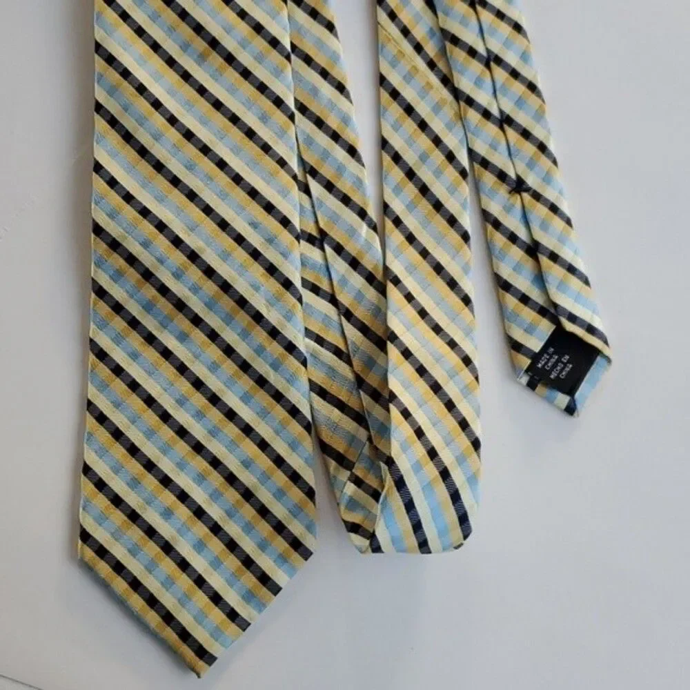 US POLO ASSOCIATION SILK GINGHAM CHECK PLAID 3.5 by 57